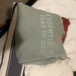 Essentials Hoodies Green Fear Of God