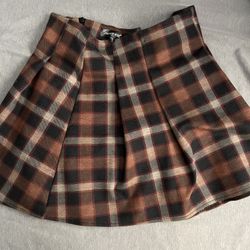 Black And Orange Fall Skirt 