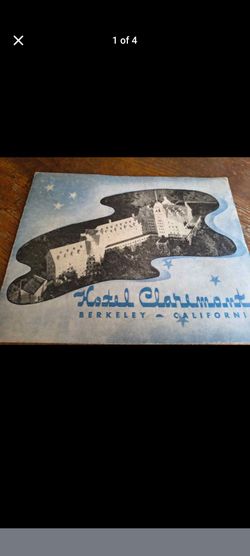 Hotel Claremont Berkeley California Vintage Brochure