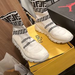 Used FENDI Slip On Sneakers 