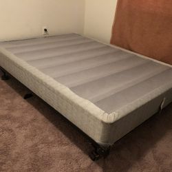 Queen size box spring and queen size frame