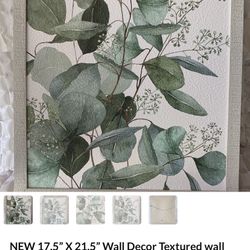 NEW 17.5” X 21.5” Wall Decor Textured wall Art Wall Canvas Art Wall Painting 