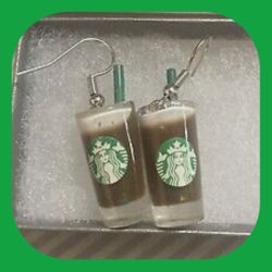 New Whimsical Super Cute Starbucks Coffee Drink Earrings Collection 