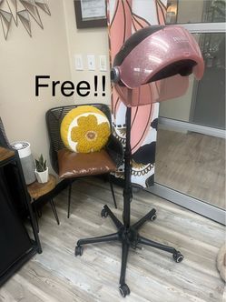 Salon Hood Hair Dryer on Rolling Stand