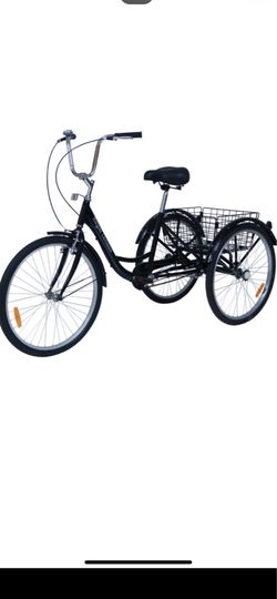 RED Royal London Adult Bromley Tricycle 3 Wheeled Trike Bicycle With Shopping Basket