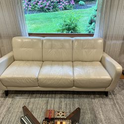White Living Couch Set Of 2 Leather Sofas 