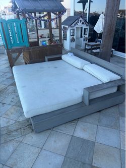 Restoration Hardware Marbela Teak Outdoor Daybed