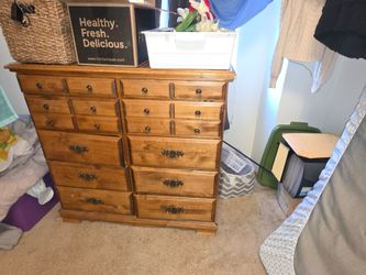 Solid wood dresser