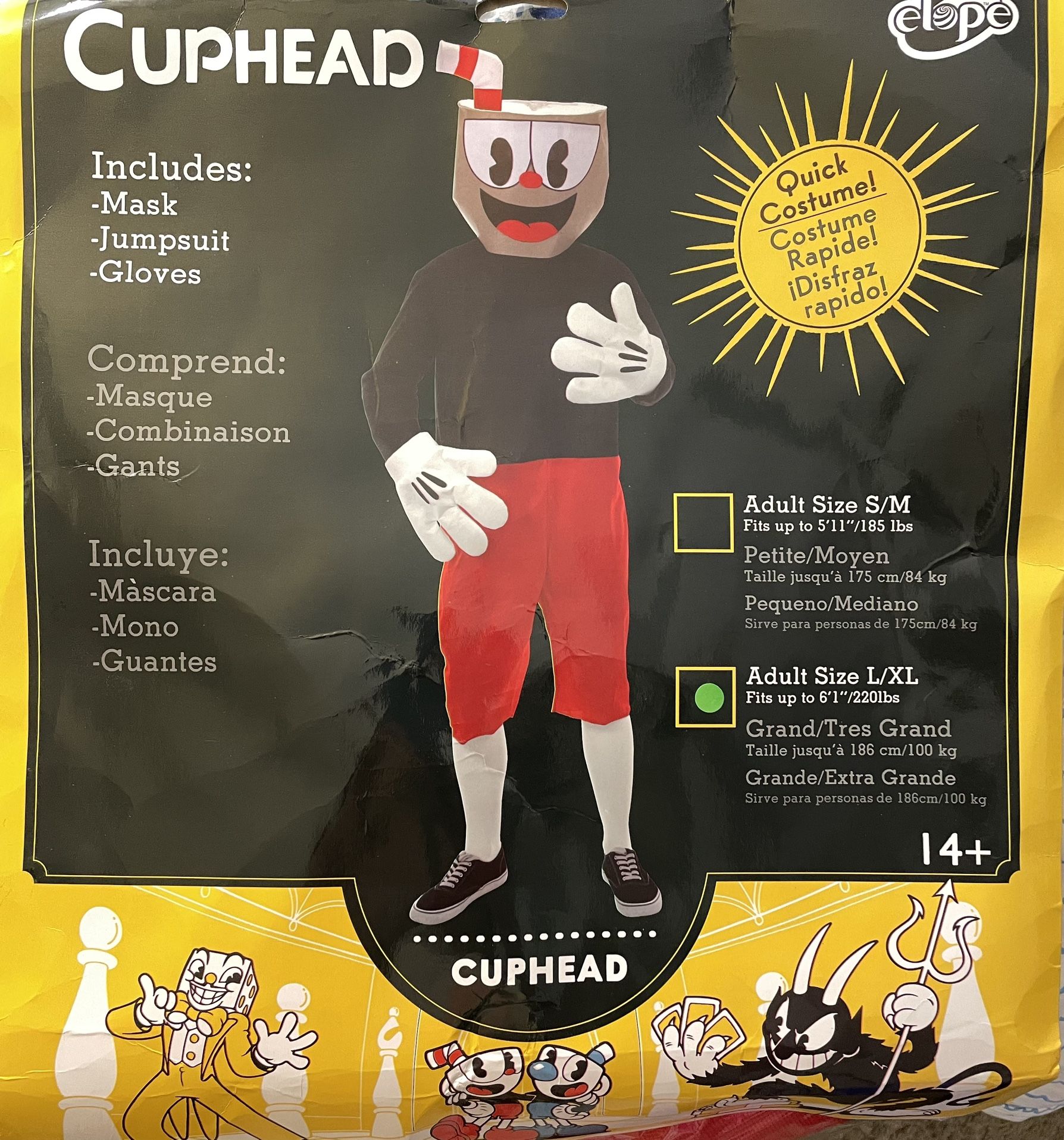 Cuphead Halloween Costume