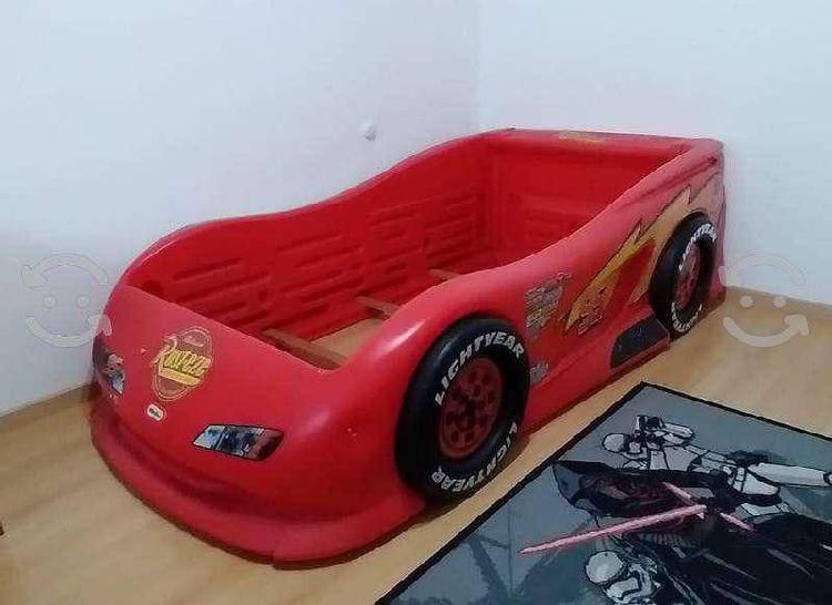 Cama Twin Y Base rayo mcqueen