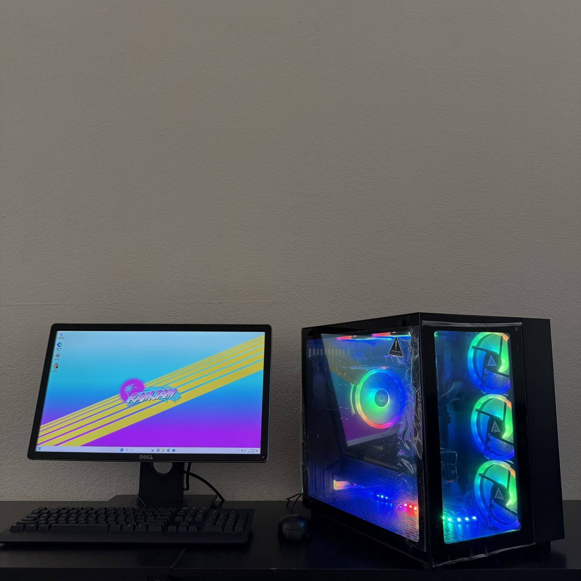 ULTRA FAST Custom Gaming PC Computer (i5-8600K, RX 5700 = RTX 2070, 16GB RAM, 500GB NVMe + 500GB HDD, WiFi)