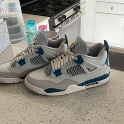 Air Jordan Retro 4 Off White Military Blue Us 11