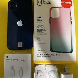 Iphone 12, 64Gb, Blue Color, Excellent Condition.