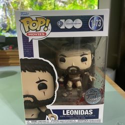 Funko Pop Movies 300 #1473 Leonidas Blood Splatter Amazon Exclusive Limited Edition