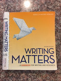 Writing Matters by Rebecca Moore