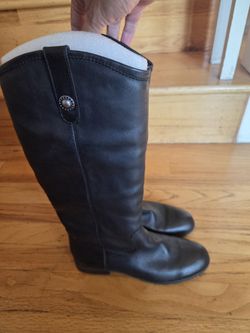 Carlos Brand Black Leather Boots. Size 8M Like New Condition