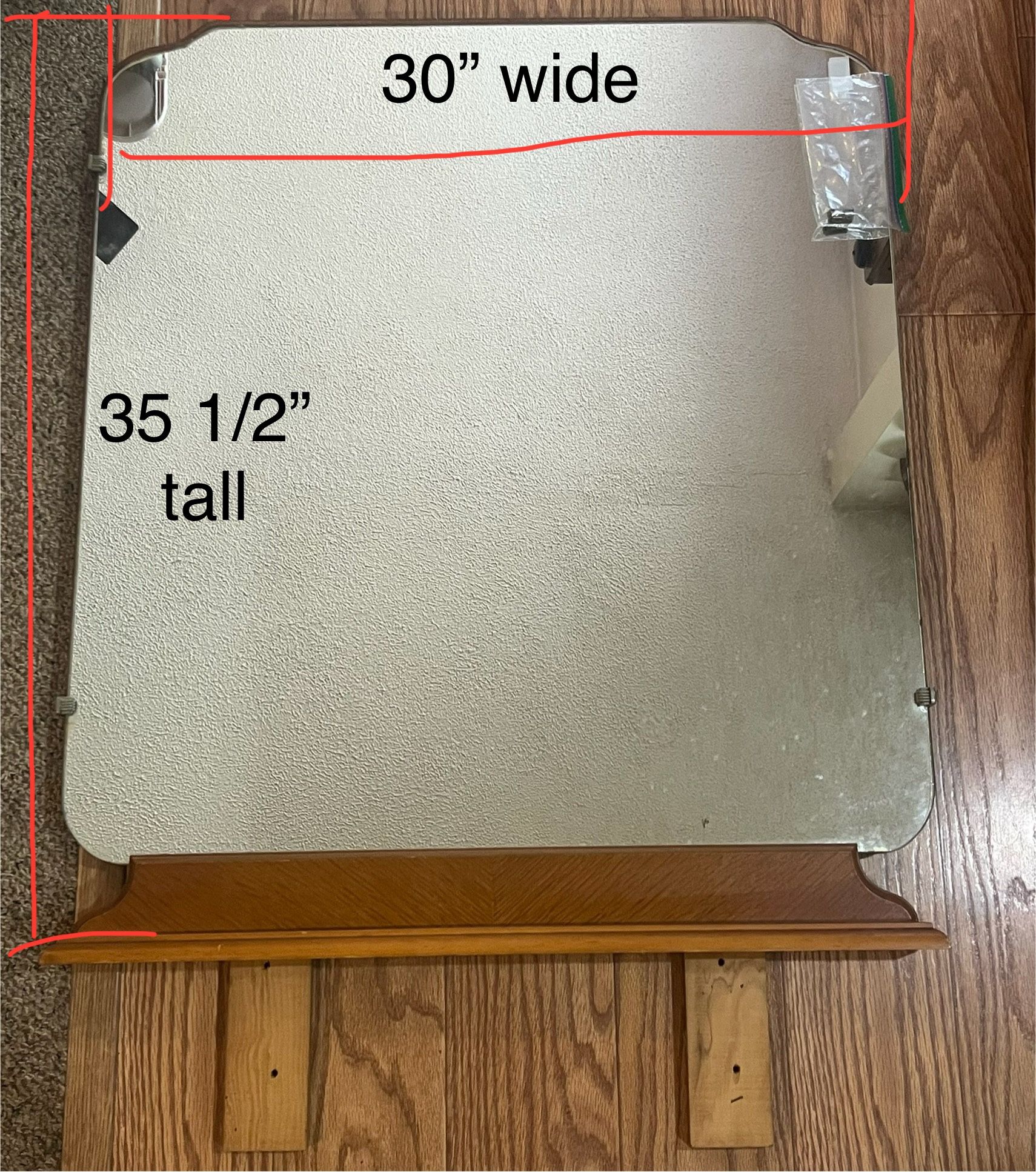 Wood Vanity Mirror