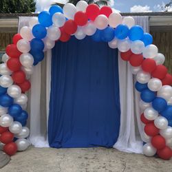 Balloon Garlands, Balloon Arch’s, Decorations and creating amazing backdrops. Super affordable prices! Contact us for pricing. Se habla español.