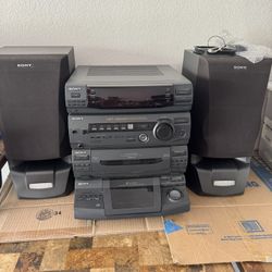 Sony Hi-Fi Stereo System - Karaoke -  With Remote Control