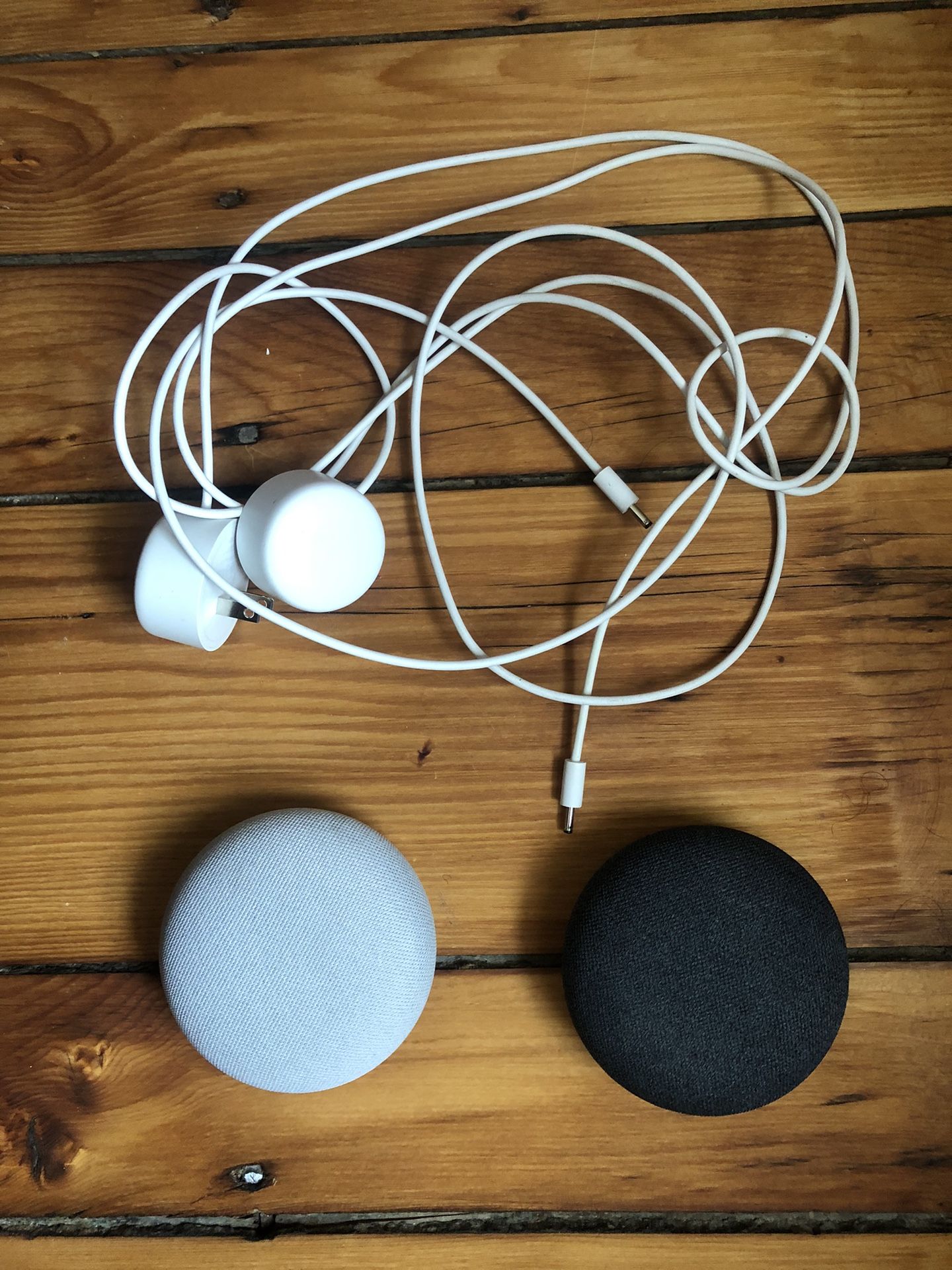 Google Home Mini (2 Available, Chalk + Charcoal Color)