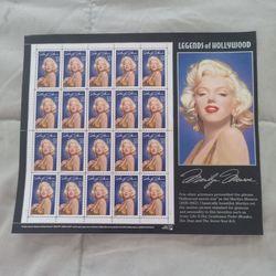 Marilyn Monroe Full Sheet 20 X 32 Cent "Legends of Hollywood" (Usps) 1995 Mint !