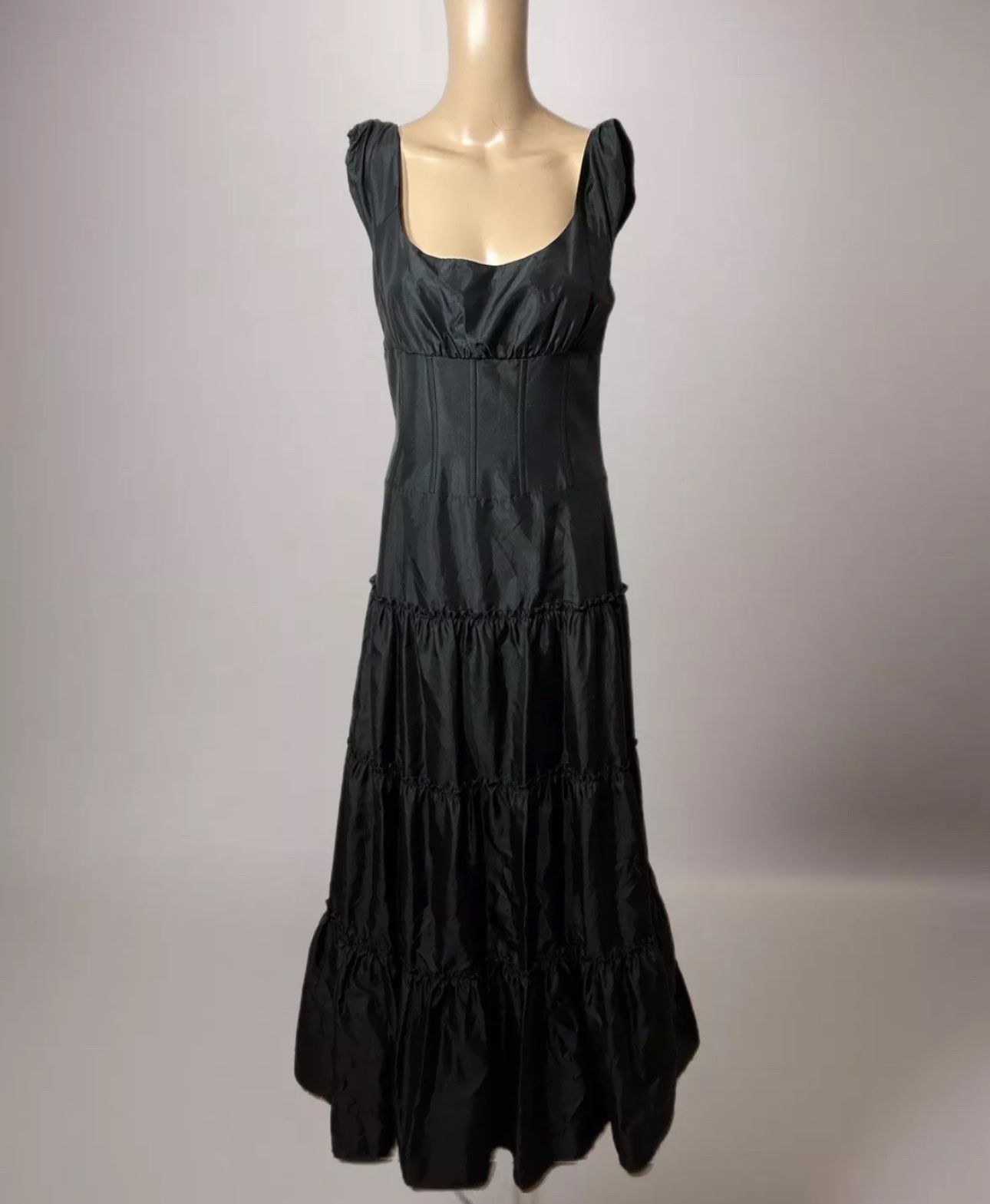 BCBG MAXAZRIA Evening Gown Black Dress Size 8 Made In USA