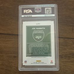 Joe Namath 2021 Donruss Downtown PSA 10