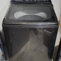 Black Samsung Washing Machine 