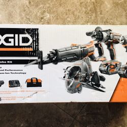 New RIDGID GEN5X 18V 5 pc Combo Kit