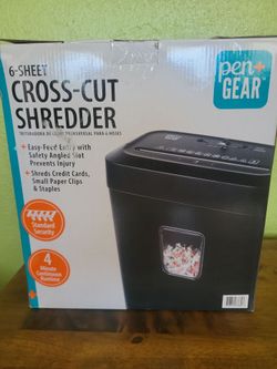 Pen Gear 6 Sheet Cross Cut Shredder