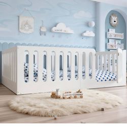 Toddler floor bed | full