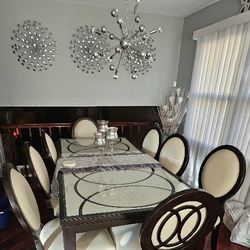 White Dining Room Table With 6 Chairs