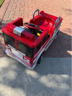 Motorized Firetruck Car