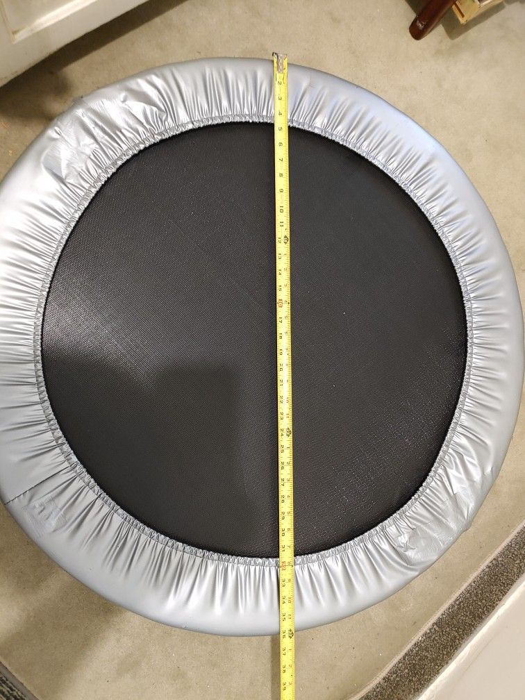 36 In. Folding Trampoline, Gray - Low Impact - Easy To Use