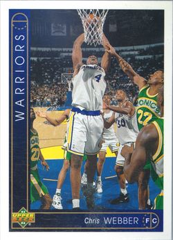 Chris Webber 1993-94 Upper Deck Warriors Card