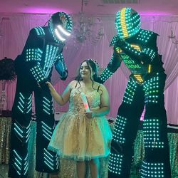 DJ/LED Robot/cabezones Para Fiestas