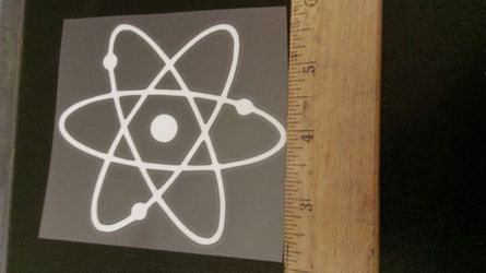 ATOM SYMBOL car truck sticker