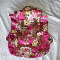 Floral Pink Backpack 