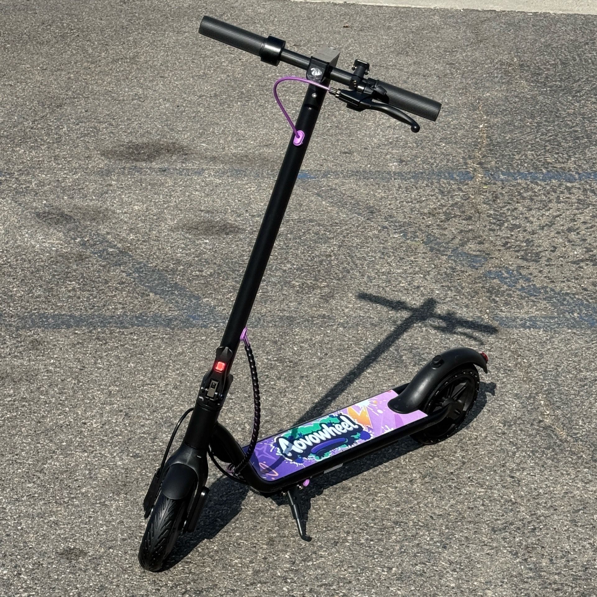 New Aovowheel Electric Scooter Folding E-Scooter 350W Motor 19mph 8.5” Tires Commuting Dual Brakes APP adults kids ebike