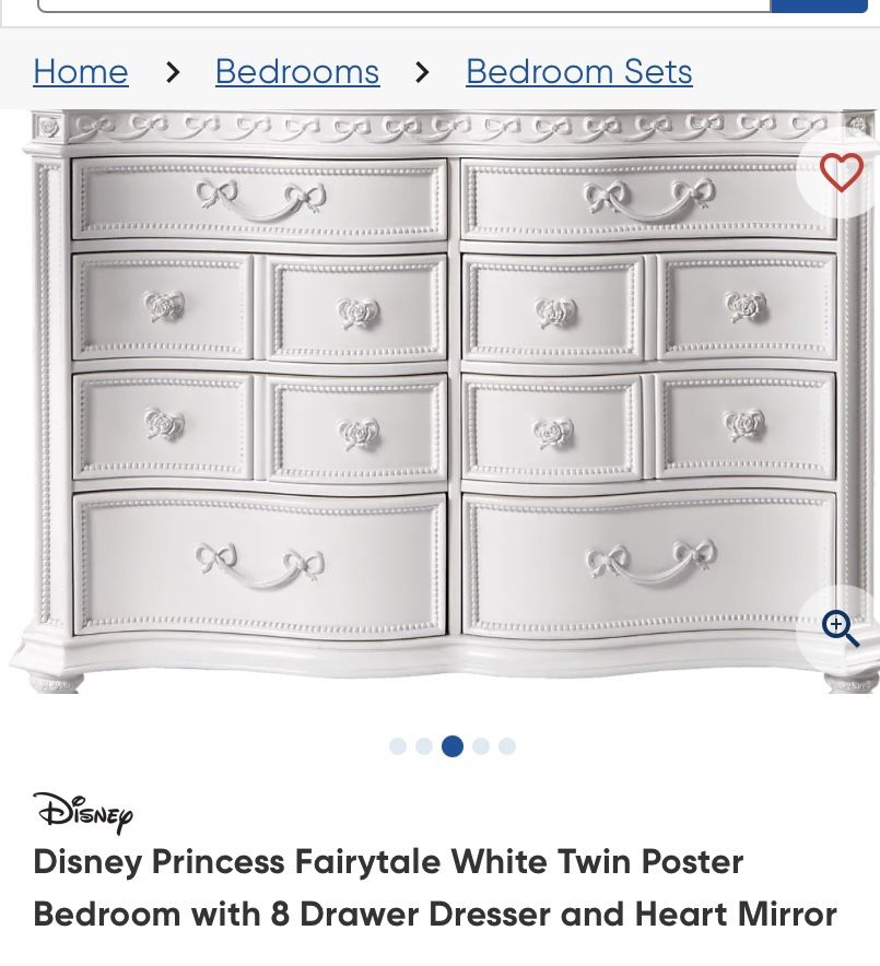 Disney Princess Beautiful Bedroom Set, Twin Size Bed
