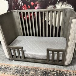 RH Drake Velvet Crib Full Setup