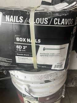 Complete Box Of” GripRite”Nails  Smooth shank 6d 2 Inch 