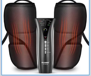 FIT KING Air Compression Leg Massager with Heat - Great Gift for Wife Mom Dad