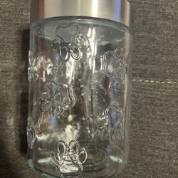 Glass Dog Treat Container
