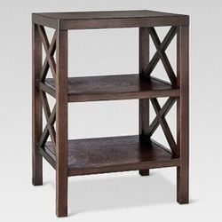 Brand New Owings End Table with 2 Shelves Espresso - Threshold