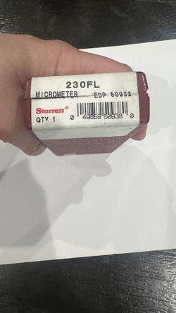 STARRETT 230FL 0-1" Outside Micrometer 