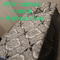 Twin Bed With All Stand Mattress Comforter
