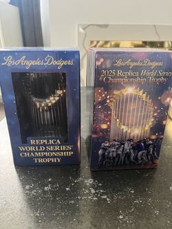 24 & 25 Dodger World Series trophies