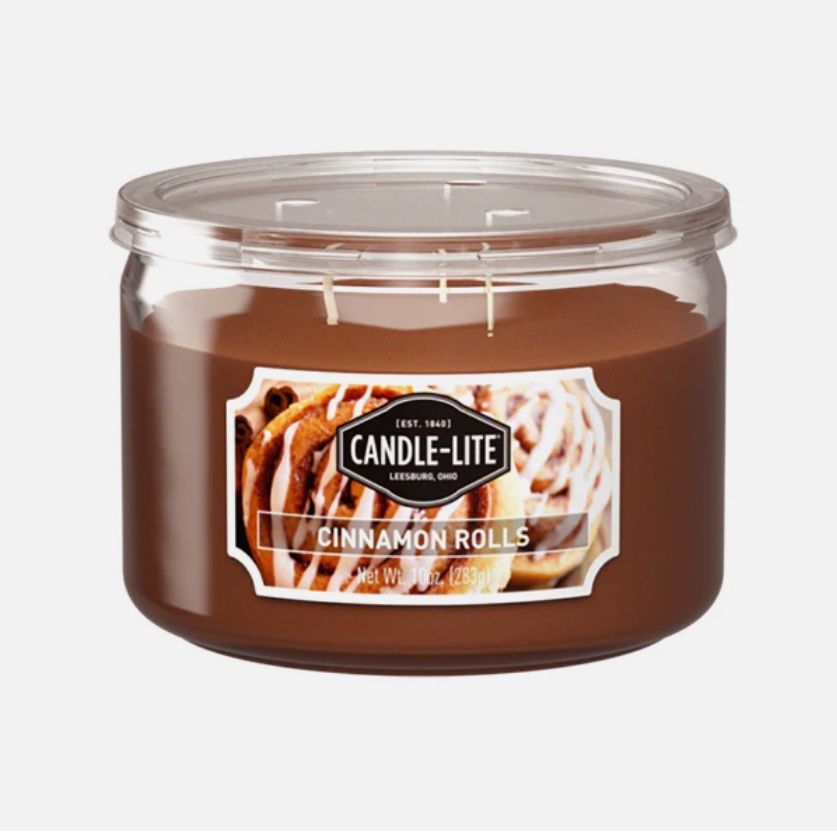 Candle-Lite candles 10 oz each Cinnamon Rolls. New. $11