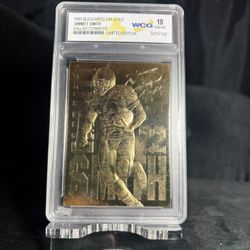 1995 Bleachers 23K Gold Emmitt Smith #2058 Limited Edition Dallas Cowboys WCG 10